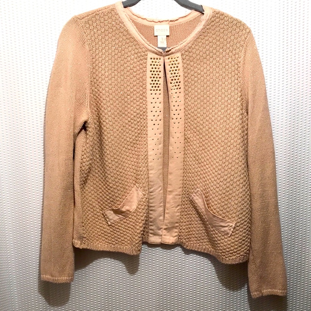 Chico's Sweater/Cardigan  Chico's size 1 (USA M/8)